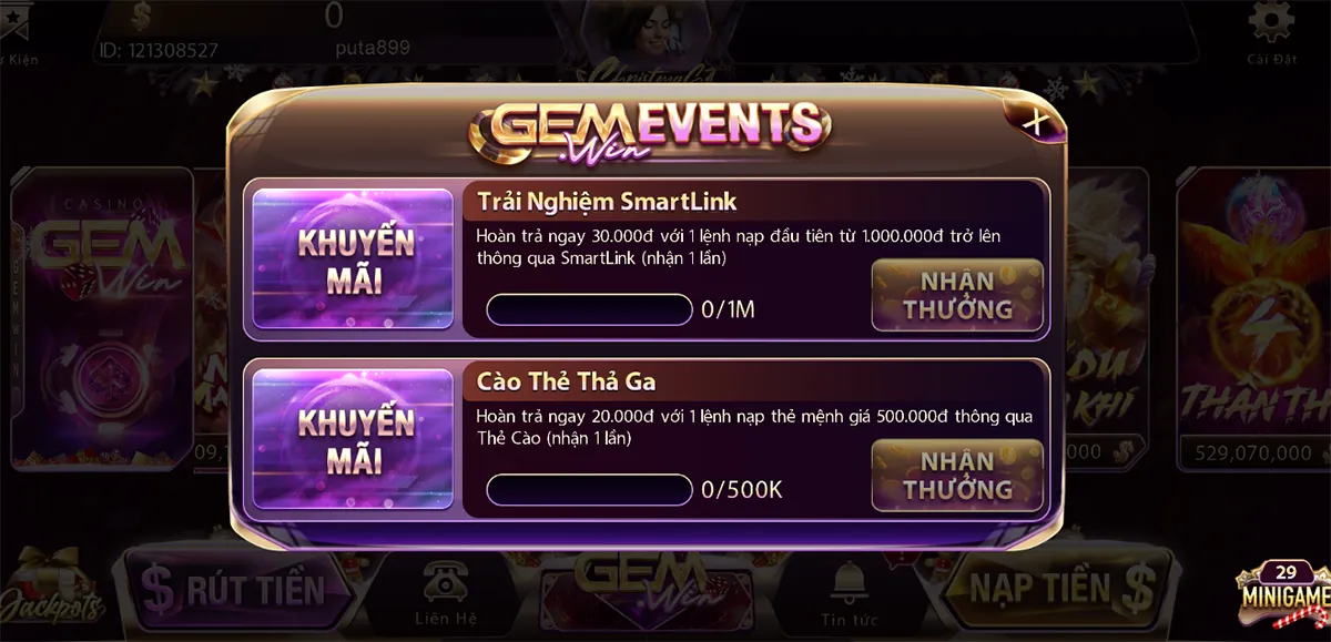 Danh mục khuyến mãi đa dạng tại cổng game bài đổi thưởng