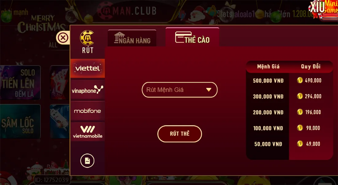 câu hỏi về rút tiền game bai doi thuong