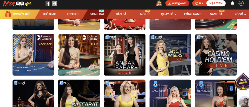 Vài bước đơn giản tham gia tựa game bài Blackjack tại May88