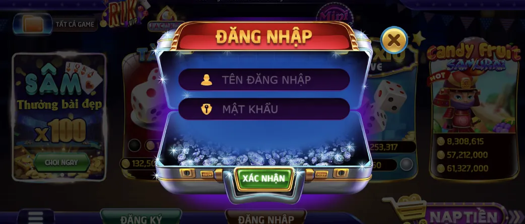 Cách đăng nhập khi đánh bài đổi thưởng Rikvip